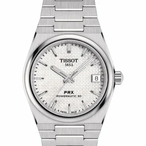 ساعت تیسوت پی ار ایکس Tissot PRX اتوماتیک صفحه سفید