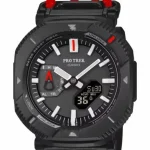 ساعت کاسیو پورترک Casio protrek PRJ-b001 بند مشکی و قرمز
