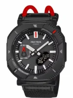 ساعت کاسیو پورترک Casio protrek PRJ-b001 بند مشکی و قرمز