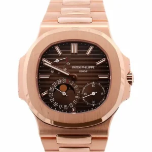 پتک فیلیپ ناتیلوس پاورگیج رزگلد patek philippe