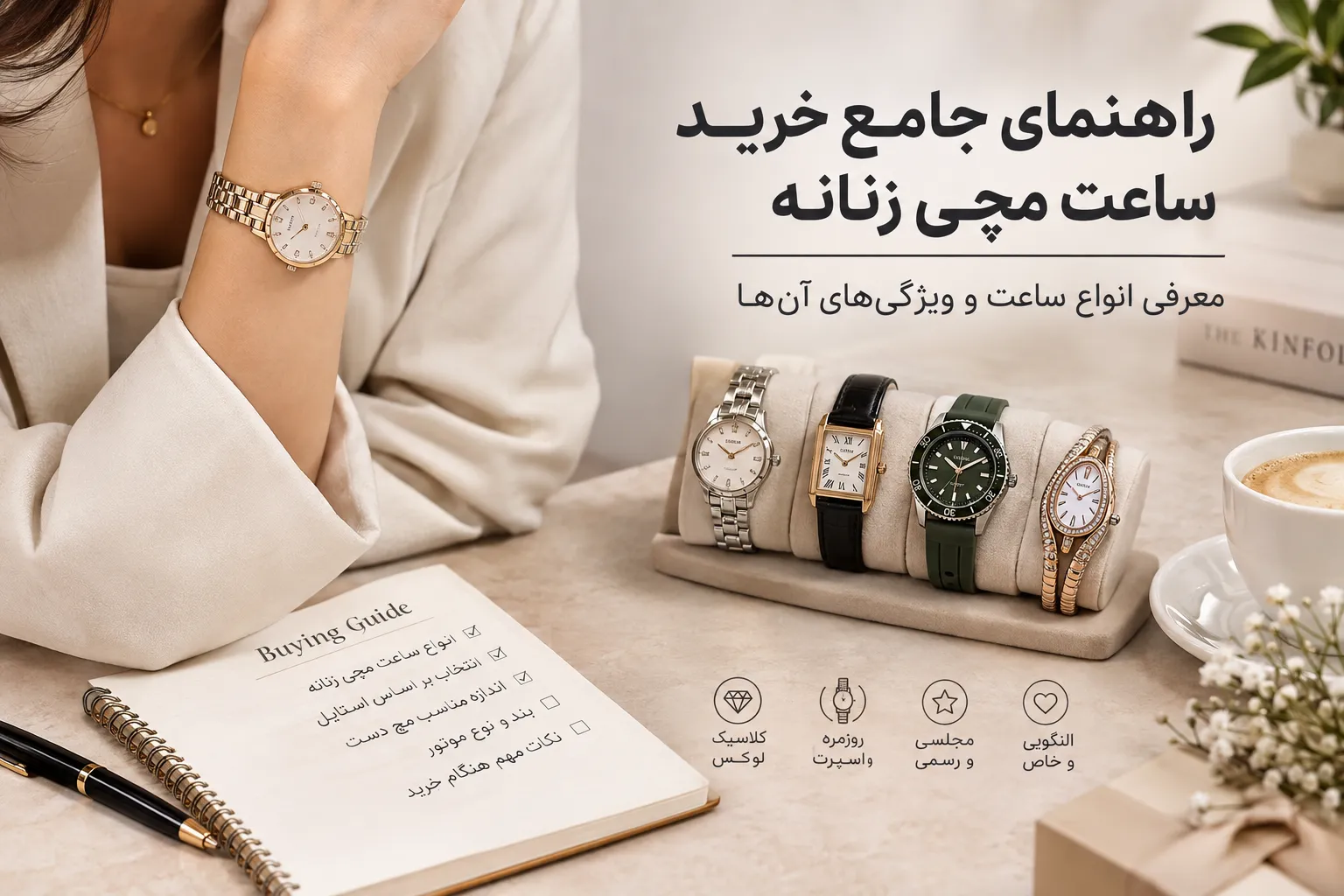 راهنمای جامع خرید ساعت مچی زنانه